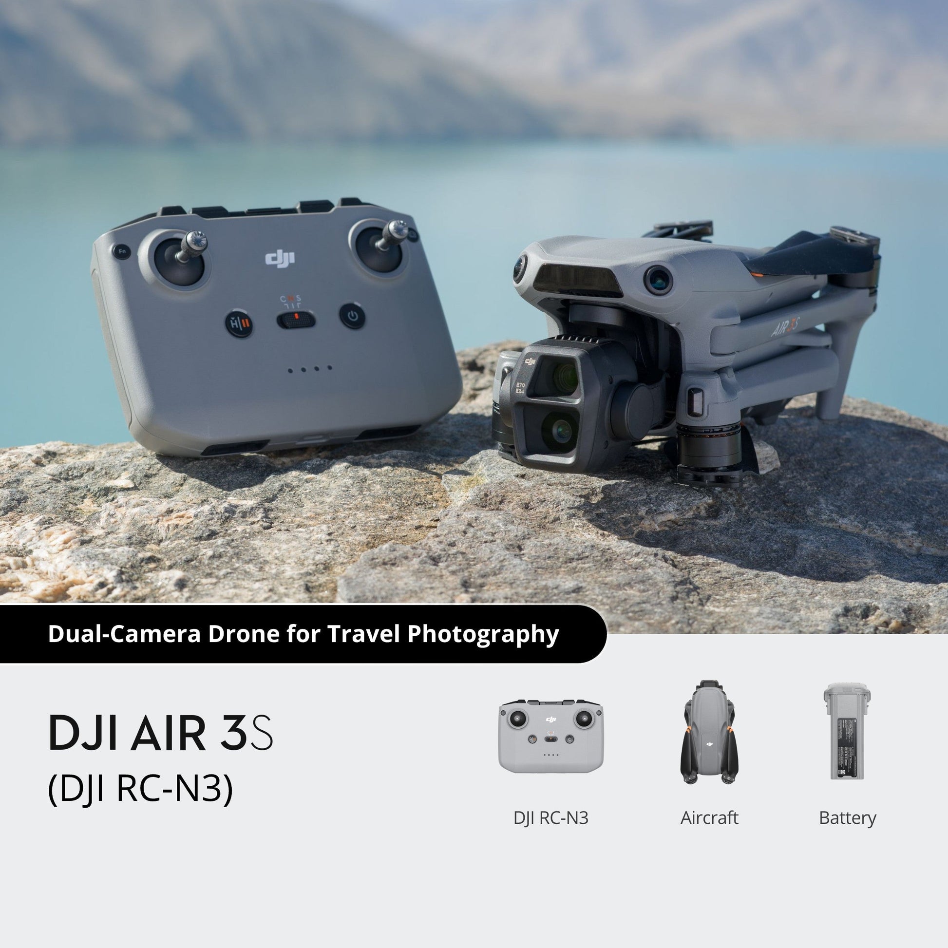 DJI Air 3S (DJI RC-N3) package inclusions