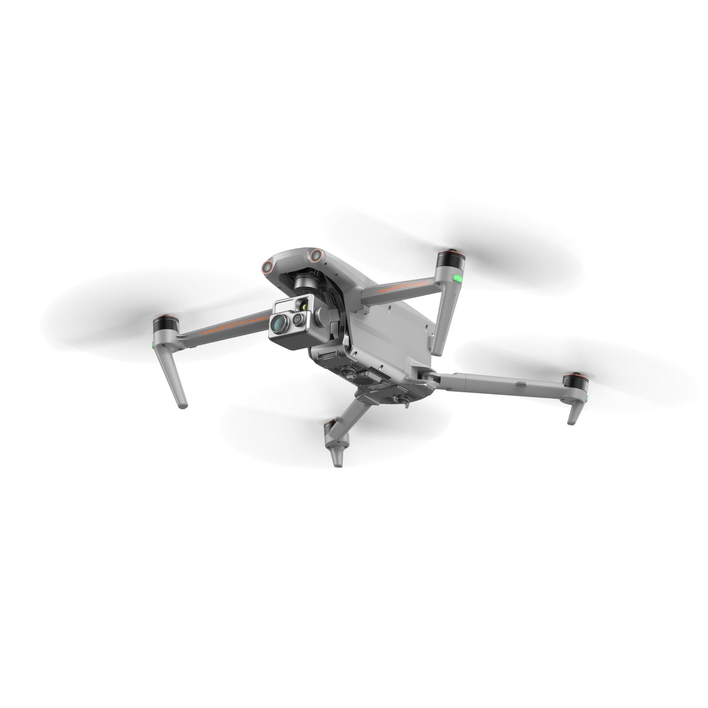 Autel drone hovering mid-air, angled view
