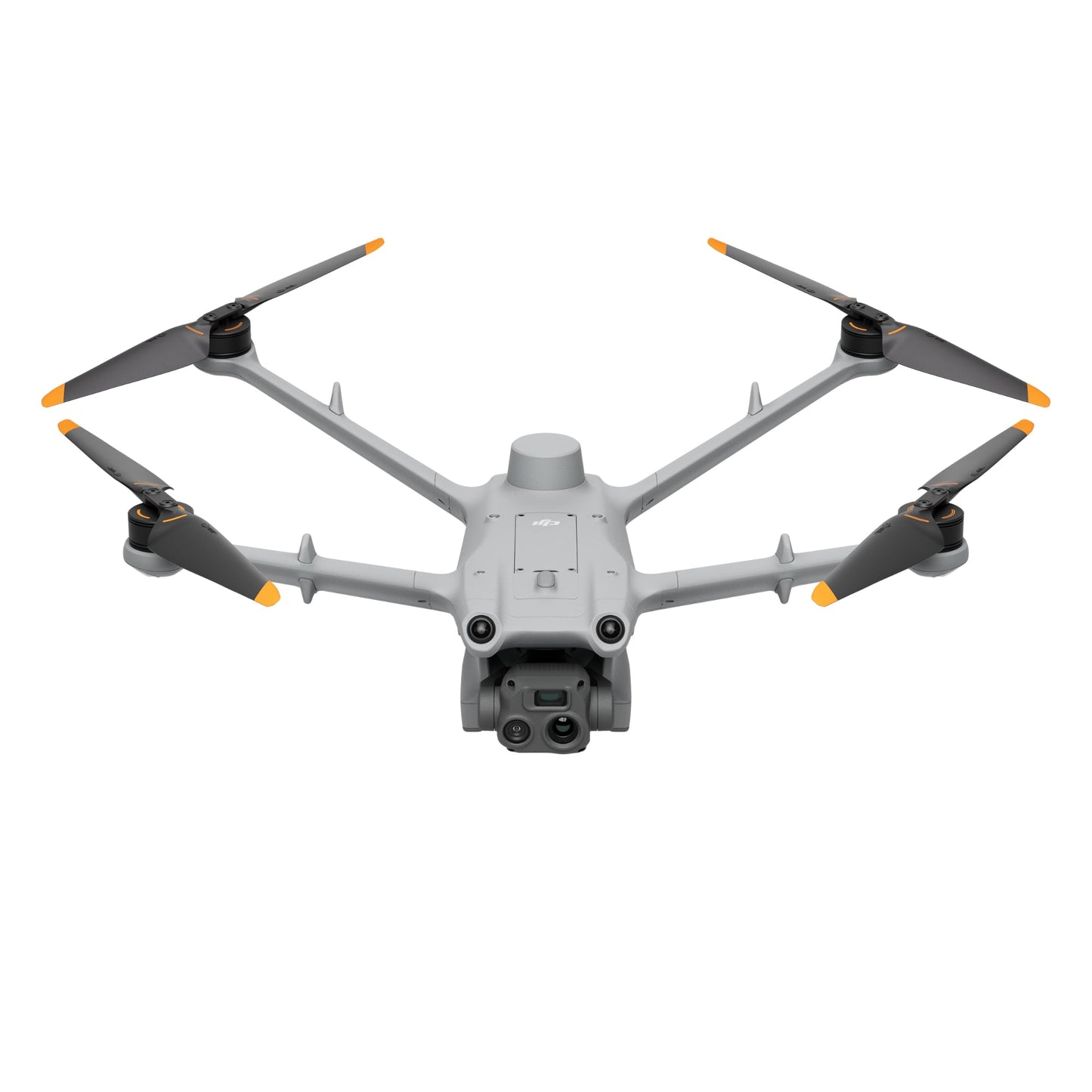 Front view of DJI Matrice 3TD drone with extended propellers