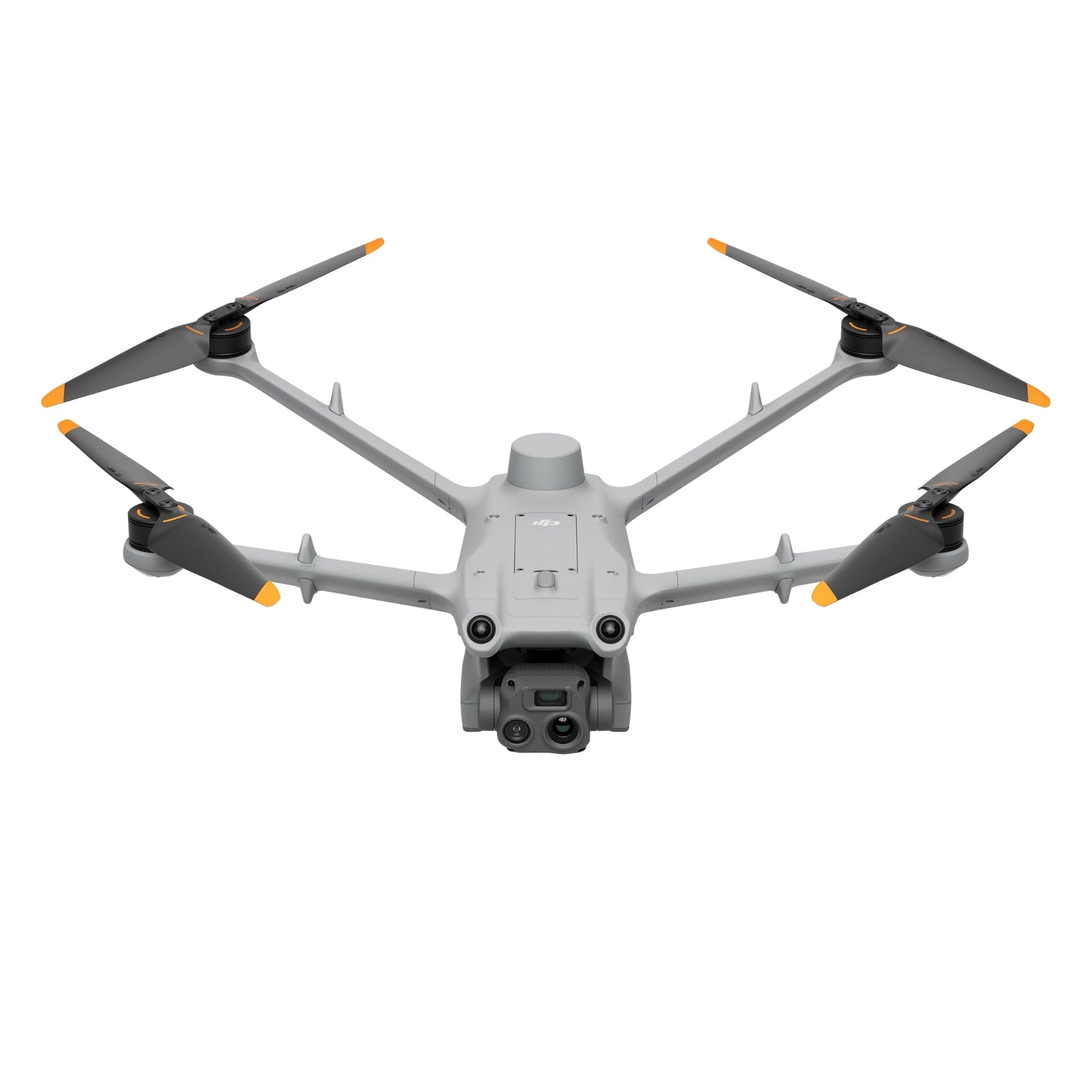 Front view of DJI Matrice 3TD drone with extended propellers