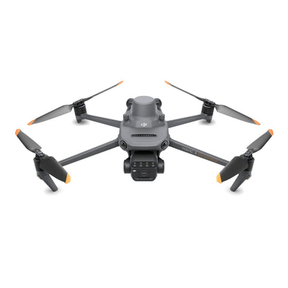 Front view of DJI Mavic 3 Multispectral drone with extended propellers for multispectral imaging