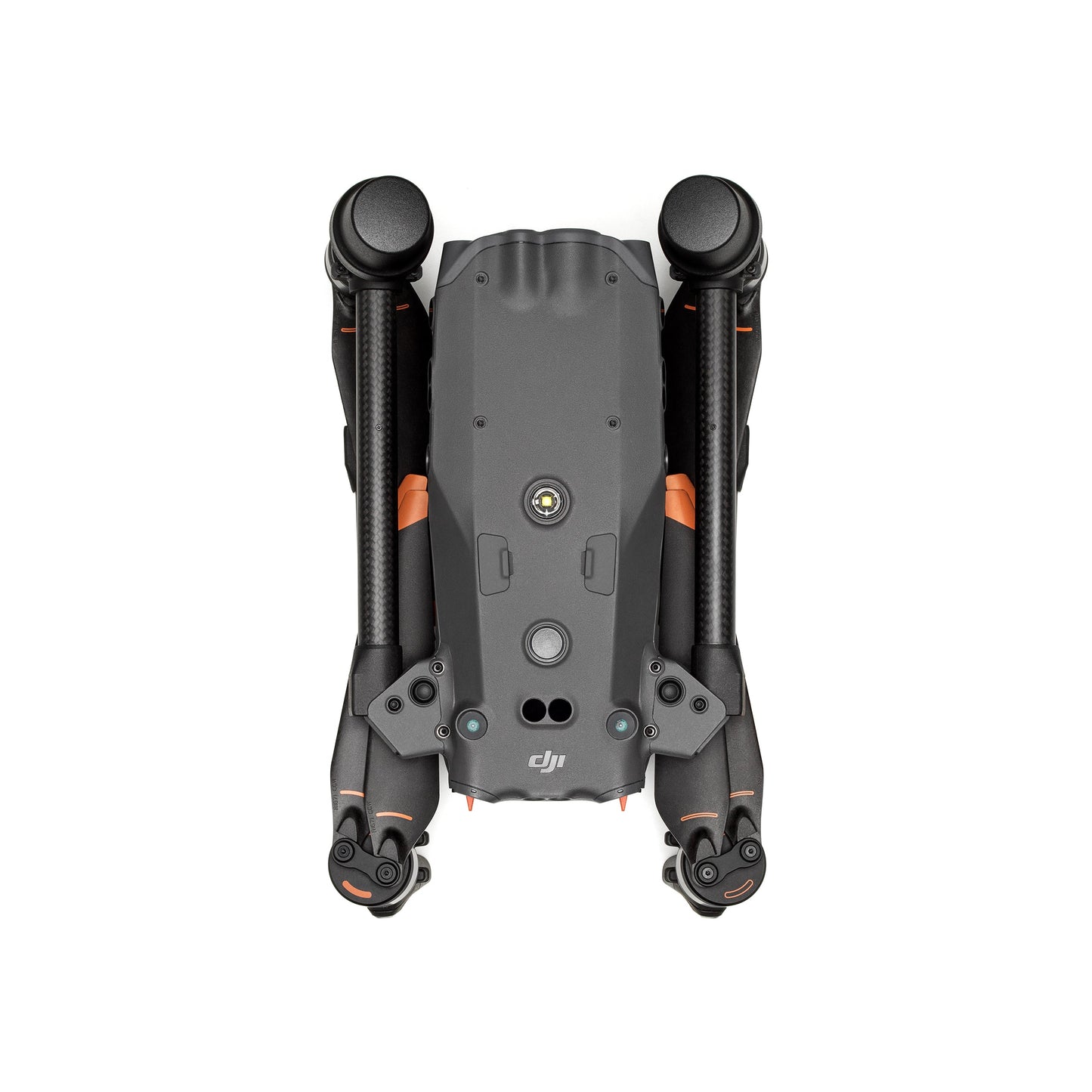 Top view of folded DJI Matrice 30T Thermal drone for compact storage and transport