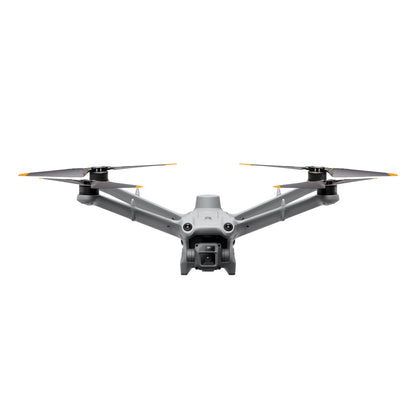 Side view of DJI Matrice 3D drone showing propellers extended and body structure