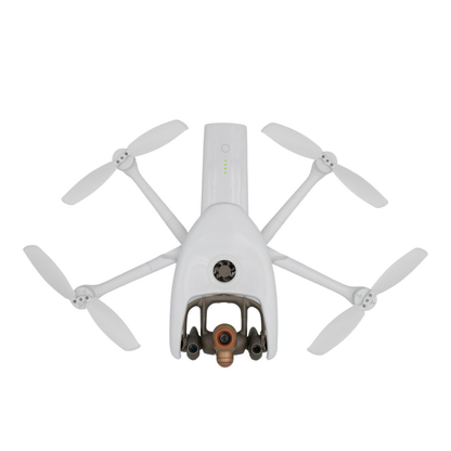 Top view of Parrot Anafi AI drone with extended propellers